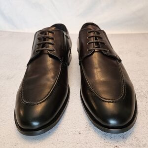 NIB Size 10 Dark Brown Calf Leather Lace Up Dress Shoes, Snover